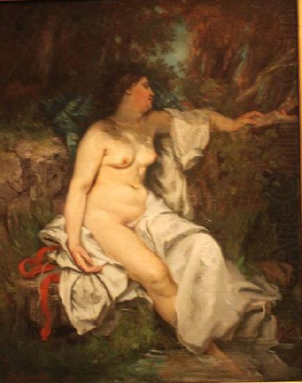 Gustave Courbet Bather Sleeping by a Brook oil painting picture